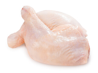 Sticker - 	
Fresh Chicken legs isolated on white background, Raw chicken drumsticks legs on white background With clipping path.	