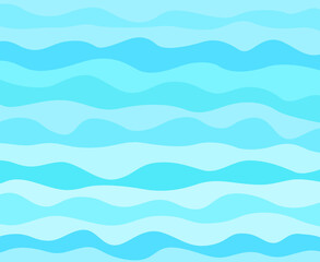 Wall Mural - Abstract nautical wallpaper of the surface. Wavy sea background. Pattern with lines and waves. Multicolored texture. Decorative style. Doodle for design