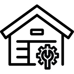 Home renovation, constructor tool, screw driver icon