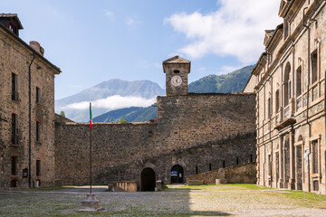 Aerial View of Forte di fenestrelle, Torino, Piedmont, Italy