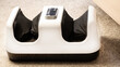 Foot massager. Close-up of an electric massager device.