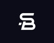 SB Logo Design , Initial Based SB Monogram

