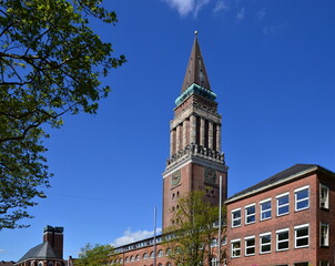 Sticker - Historisches Rathaus in der Stadt Kiel, Schleswig - Holstein