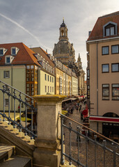 Canvas Print - Brühlsche Terrasse, Dresdener Altstadt