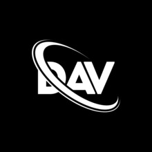 DAV Logo. DAV Letter. DAV Letter Logo Design. Intitials DAV Logo Linked With Circle And Uppercase Monogram Logo. DAV Typography For Technology, Business And Real Estate Brand.