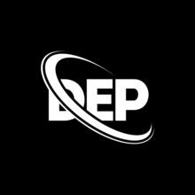 DEP Logo. DEP Letter. DEP Letter Logo Design. Initials DEP Logo Linked With Circle And Uppercase Monogram Logo. DEP Typography For Technology, Business And Real Estate Brand.