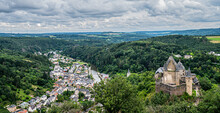 View Of The Village And Castle Of Vianden, Luxembourg