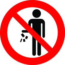 Do Not Litter Rubbish Icon