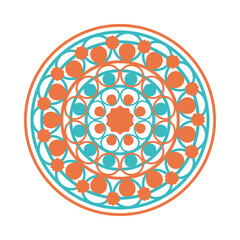 Poster - decorative mandala icon