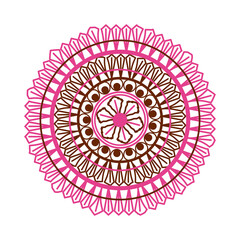 Sticker - mandala drawing flower