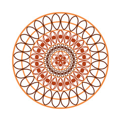 Sticker - mandala isolated layout