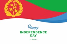 Eritrea Independence Day. Vector Illustration. The Illustration Is Suitable For Banners, Flyers, Stickers, Cards, Etc.