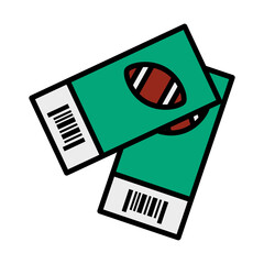 Sticker - American Football Tickets Icon