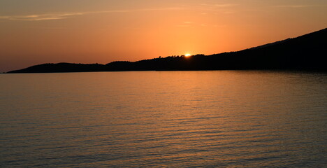 Canvas Print - sunset... Corsica 