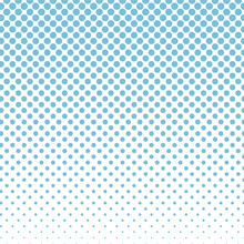 Halftone Circle Dots Blue Vector Design Background