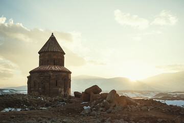 Wall Mural - Saint Gregory church at Ani ancient city Kars Turkey