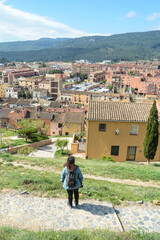 Poster - Espagne Catalogne Montblanc ville fortifiée histoire tourisme paysage logement immobilier montagne