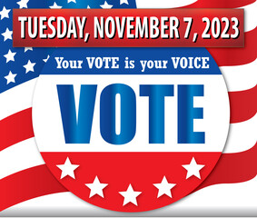 Wall Mural - VOTE is Voice November 2023