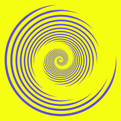 Wall Mural - Abstract yellow background. Very peri vortex speed lines. Optical art. Trendy design element for technology logo, sign, symbol, web, prints, posters, templates, patterns.