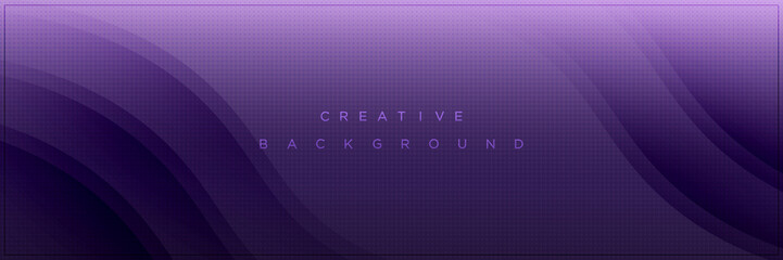 Modern abstract purple banner gradient background design