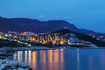 Wall Mural - Turkey coast at night