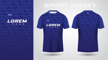 Wall Mural - blue t-shirt sport jersey design