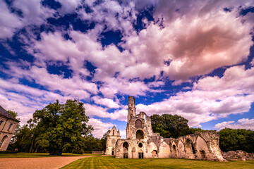 Wall Mural - ruins of Chaalis abbey, Chaalis, France