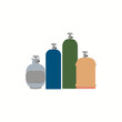 Gas Cylinder vector icon. filled flat sign for mobile concept