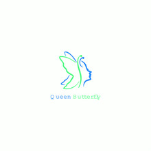 Queen Butterfly Logo, Butterfly Logo , Queen Logo