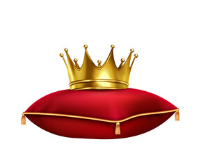 Canvas Print - Kings Crown Pillow Composition