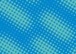 Pop art background blue dots design in retro comics book style, vector