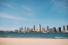 Beautiful Shot Of The San Diego Skyline Across The Water