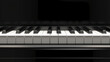 Closeup of a piano keys