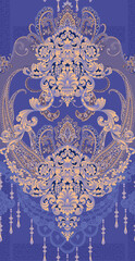 Sticker - Beautiful seamless pattern in baroque style