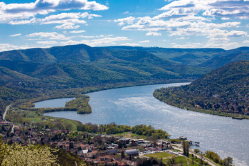 Poster - Danube bend from Visegrad city - Hungary