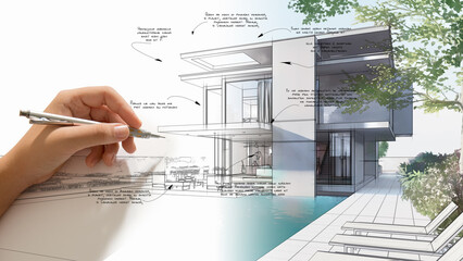 Aufkleber - Architecture design process