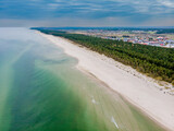 Fototapeta Łazienka - Plaża w Karwi z drona.