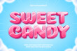 Sweet Candy editable text effect cartoon games style