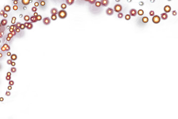Wall Mural - fairy lights overlay, christmas new year lights, string lights, photoshop overlay, bokeh, png