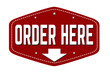 Order here label or sticker