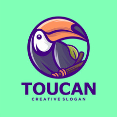 Wall Mural - Toucan Bird Mascot Vector Illustration