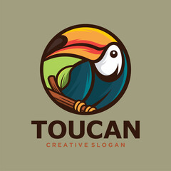 Wall Mural - Toucan Bird Mascot Vector Illustration