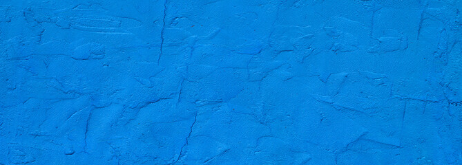 Poster - blue abstract pattern of cement surface