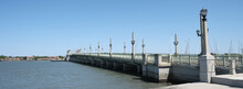 Panoramic Image Of The Bridge Of Lions Spanning The Matanzas River Between St Augustine And Anastasia Island In Florida On A Spring Day