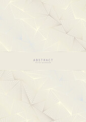 Wall Mural - luxury white silver minimalistic geometric a4 template. light premium abstract background design wit