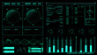 Futuristic HUD Background. Infographic or Technology Interface for Information Visualization