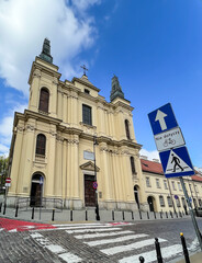 Canvas Print - The Roman Catholic Church of the Franciscans, Stigmata of St. Franciszek Seraficki at Zakroczymska Street in Warsaw