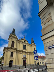 Canvas Print - The Roman Catholic Church of the Franciscans, Stigmata of St. Franciszek Seraficki at Zakroczymska Street in Warsaw