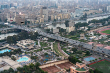 Egypt, Cairo, Cityscape With Agouza And Mohandeseen Neighborhoods