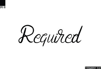 Canvas Print - Required English Positive Slogan Typography Text